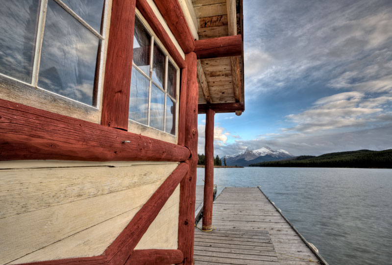 lights-views A lake home with a dock looking out at the lake.